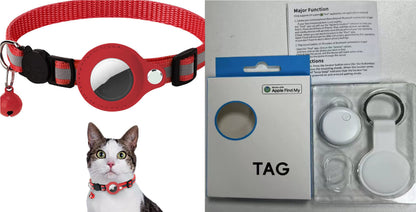 Reflective Nylon Collar with Waterproof Tracker Holder – For Round Bluetooth Trackers, Cats &amp; Dogs – view 17