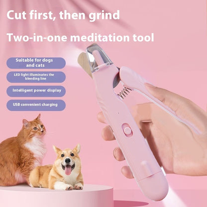 2-in-1 Pet Nail Clipper and Grinder with Dual LED Lights, Dust Guard and Type-C Charging – view 7