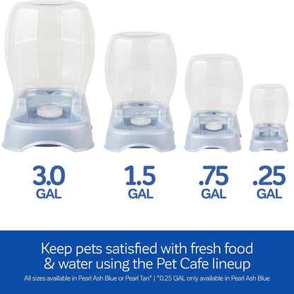 Gravity Water Dispenser for Kittens &amp; Puppies – Extra Small 1/4 Gallon Bowl, White – view 3