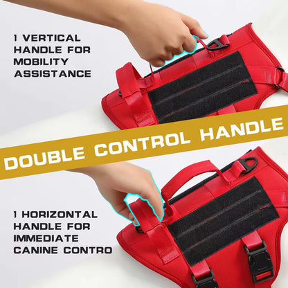 Tactical Dog Harness Vest – 1000D Nylon, Reflective, Dual Handles, Adjustable, S–XL – view 6