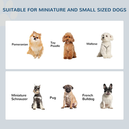 6 in Raised Double Dog Bowl Stand for Small Dogs, Wood Frame &amp; Stainless Steel Bowls, White – view 6