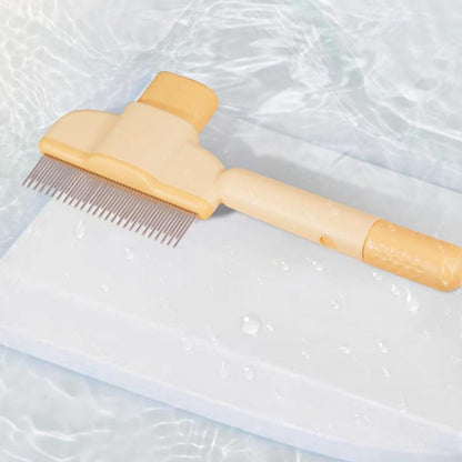 Self-Cleaning Pet Dematting Comb for Long-Haired Cats &amp; Dogs – Knot and Loose Hair Remover – view 5