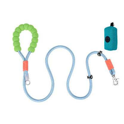 Short Dog Leash with Neck Loop – 39 in Walking Lead for Small &amp; Medium Dogs, Blue, Pink, Purple or Gradient – view 4