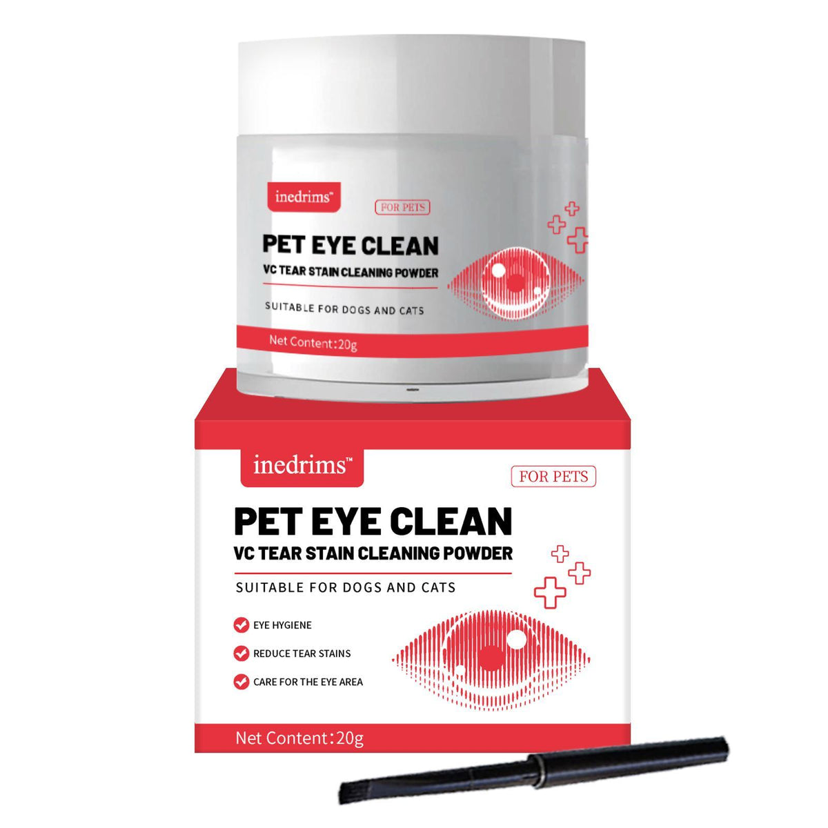 Pet Tear Stain Powder for the Fur Around Dog &amp; Cat Eyes, Grooming Powder – view 10