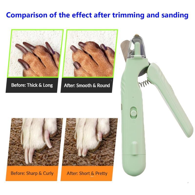 2-in-1 Pet Nail Clipper and Grinder with Dual LED Lights, Dust Guard and Type-C Charging – view 3