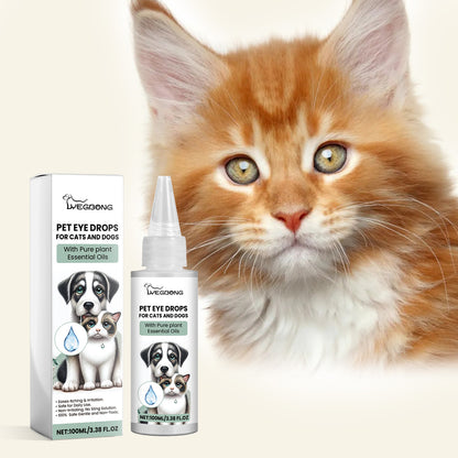 Pet Eye Cleaner Drops for Dogs and Cats – Honeysuckle Oil and Blueberry Extract, 100 ml – view 2