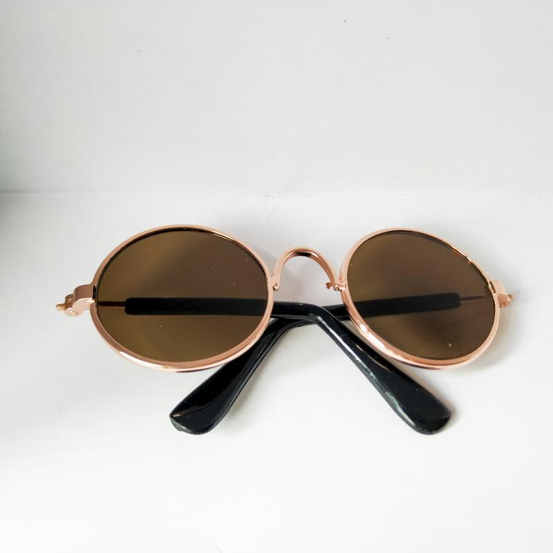 Cat Sunglasses – Retro Round Pet Glasses for Cats &amp; Small Dogs, Photo Prop, 13 Colors, Sizes M &amp; L