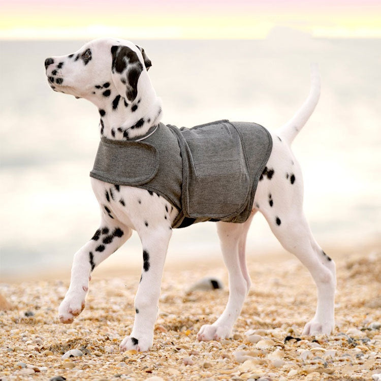Heather Gray Dog Vest Jacket – Soft Ponte Knit Pet Top in Sizes XXS to XXL