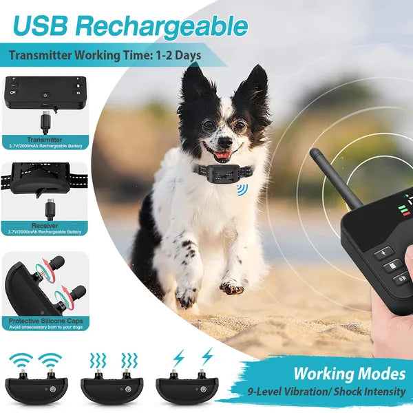 2-in-1 Wireless Dog Fence System – Boundary + Remote Training, 850 ft, IPX6 – view 3