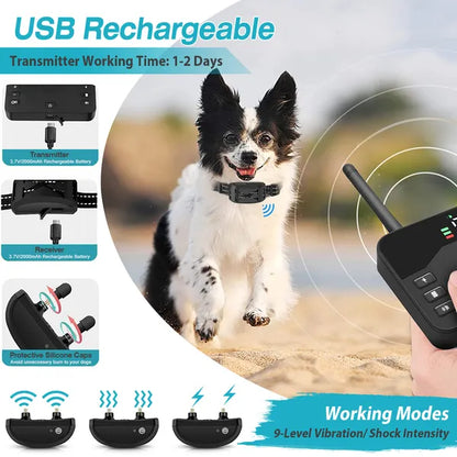 2-in-1 Wireless Dog Fence System – Boundary + Remote Training, 850 ft, IPX6 – view 3