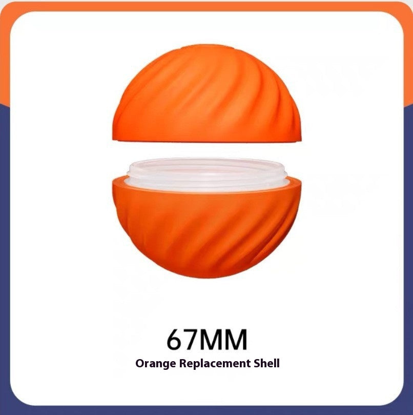 USB Jumping Ball Dog Toy – Bouncy Ball with Spare Shells &amp; Spiky Sleeves, Blue or Orange – view 21