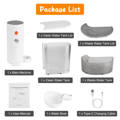 Cordless Smart Pet Water Fountain 3 L – Self-Refill, Touch Control, 3 Volumes &amp; 3 Timers – view 6
