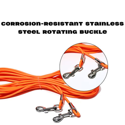 30 ft Dog Tie-Out Leash with Ground Stake – Waterproof PVC Lead for Yard, Camping &amp; Park, 5 Colors – view 6