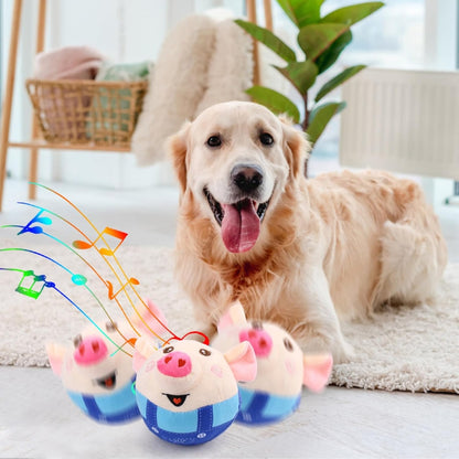 Jumping Squeaky Pig Dog Toy – Rechargeable Interactive Toy with Recording &amp; Music Modes – view 4