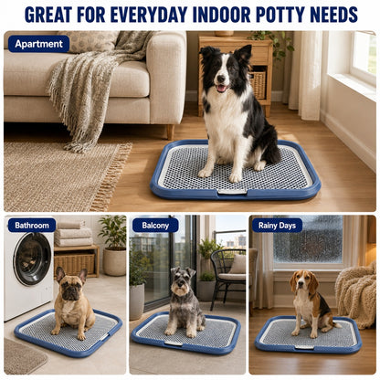 Dog Potty Tray with Removable Mesh Grate – Leak-Proof Indoor Dog Toilet, 25.6 x 19.7 in – view 6