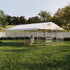 15 x 10 ft Large Outdoor Dog Kennel with Canopy – Galvanized Steel, 2 Raised Bowls
