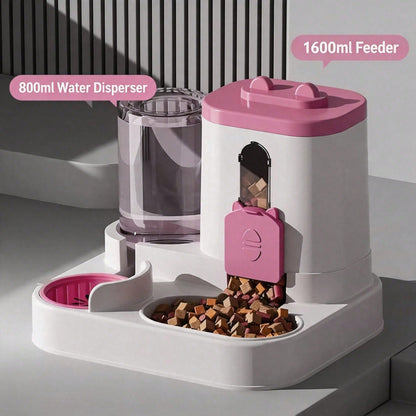 Cat-Shaped Gravity Pet Feeder and Water Dispenser Set for Cats, Puppies &amp; Small Pets – view 10