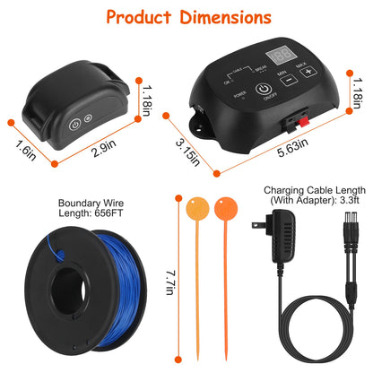 In-Ground Dog Fence System – 0.75 Acre, 100 Adjustable Levels, IPX7 Rechargeable Collar – view 10