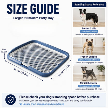 Dog Potty Tray with Removable Mesh Grate – Leak-Proof Indoor Dog Toilet, 25.6 x 19.7 in – view 9