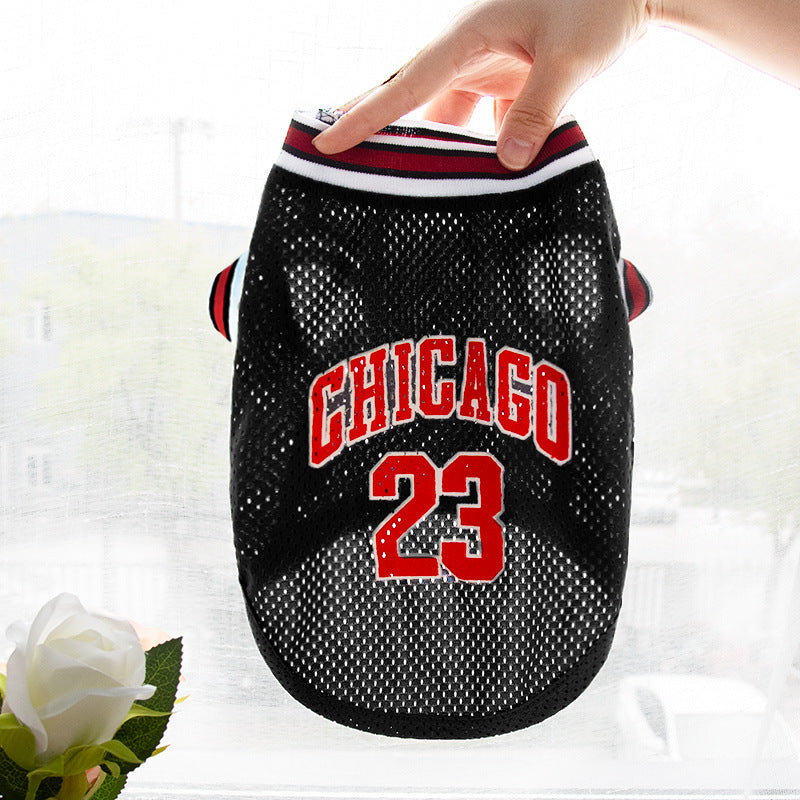 Mesh Basketball Jersey Vest for Dogs, No. 23 Summer Tank in Sizes XS–5XL – view 6