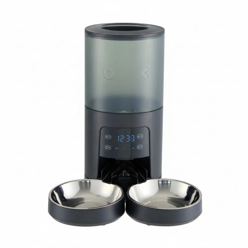 6 L Automatic Dual Cat Feeder with App Scheduling, 10-Second Voice Recorder and Dual Power – view 9