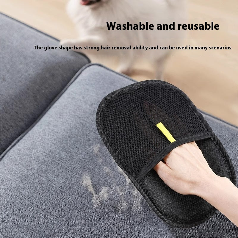 Pet Hair Remover Grooming Glove – Dual-Sided Deshedding Mitt for Dogs, Cats and Rabbits – view 5
