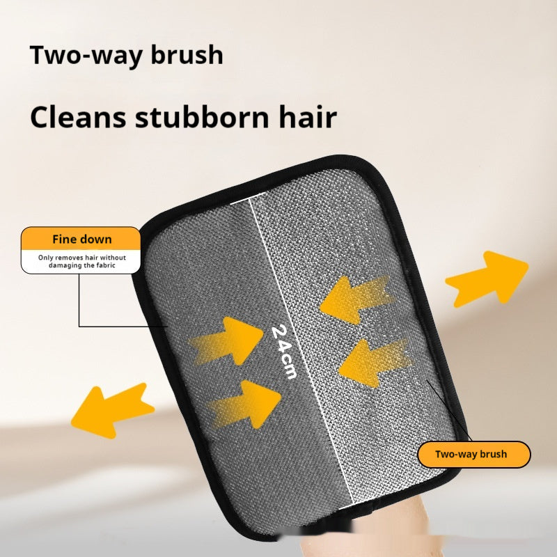 EVA Pet Hair Removal Glove Brush – Fur Remover for Furniture and Clothes, Black – view 2