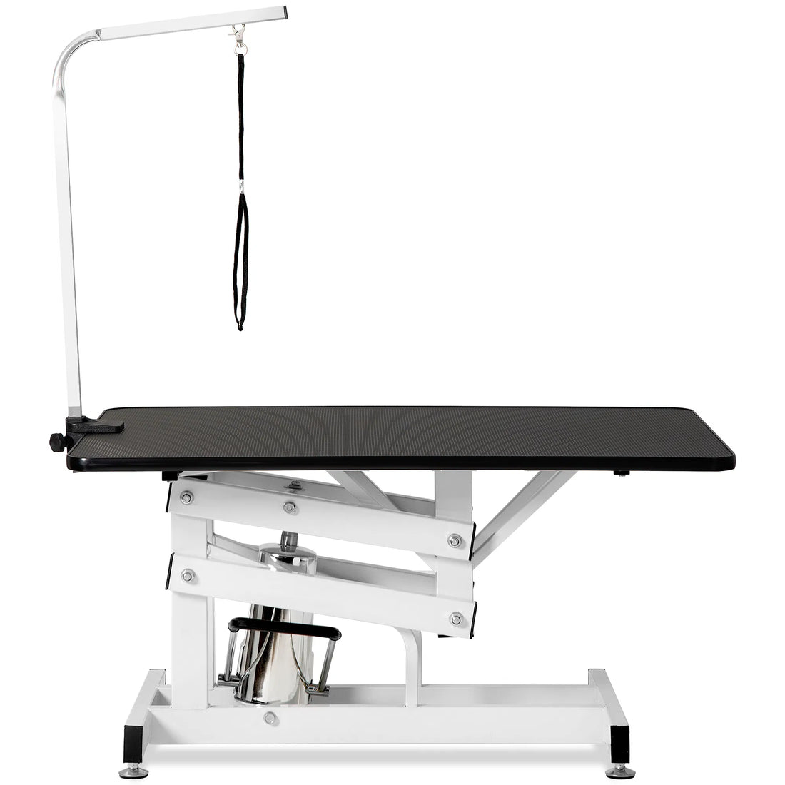 Hydraulic Z-Lift Dog Grooming Table – Heavy-Duty, Adjustable 21"–36" Height, Arm &amp; Noose