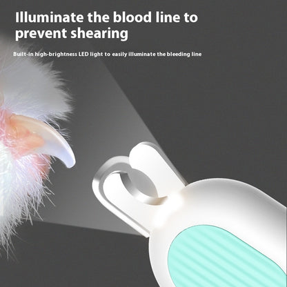 LED Cat Nail Clippers with Light – Stainless Steel Blade, 15 cm or Mini 10 cm, Pink or Blue – view 2