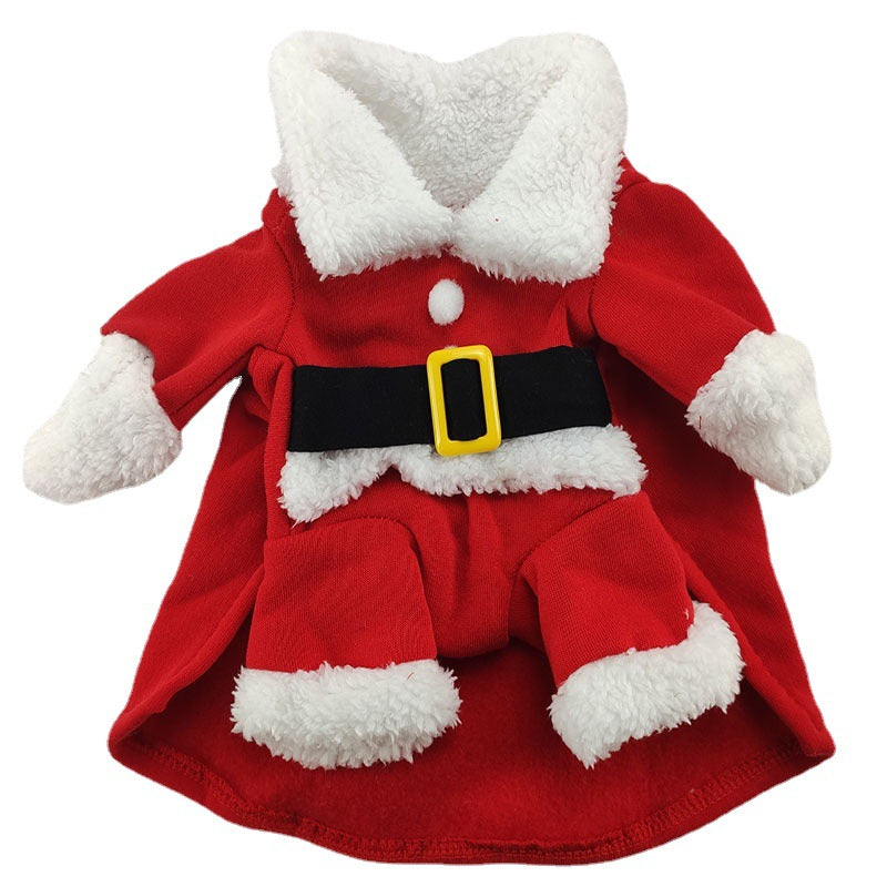 Red Christmas Dog Costume – Festive Holiday Outfit for Small Dogs – view 2