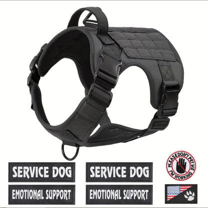 Tactical Dog Harness Vest with Metal Buckle – No-Pull, Reflective for Medium &amp; Large Dogs – view 7