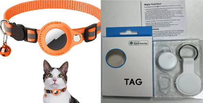 Reflective Nylon Collar with Waterproof Tracker Holder – For Round Bluetooth Trackers, Cats &amp; Dogs – view 14