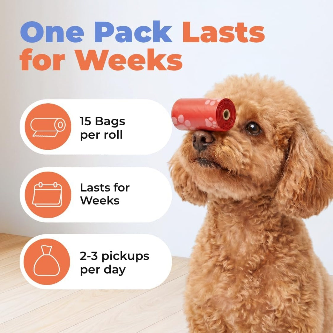 Dog Poop Bags – 150 Count, Thick Leak-Proof &amp; Tear-Resistant, Assorted Colors – view 3