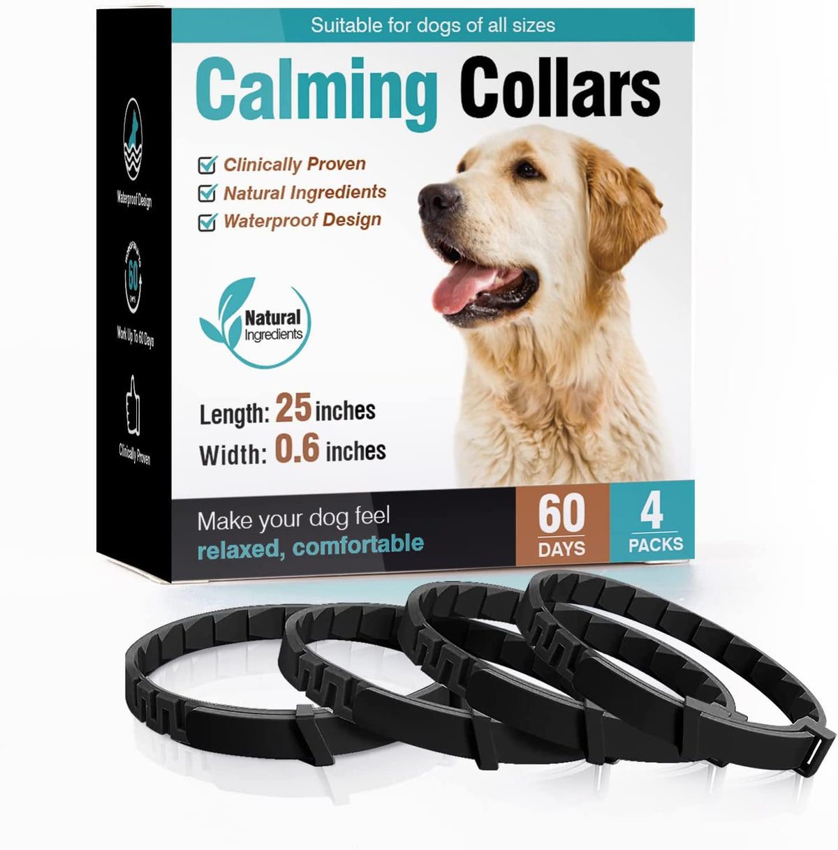 Scented Adjustable Collar for Cats &amp; Dogs – Plastic Band Multi-Pack, 3 or 4 Pack – view 6