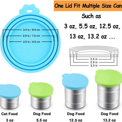 Silicone Pet Food Can Lid – Universal 3-Ring Fit for 3 oz, 5.5 oz &amp; 12 oz Cans – view 5