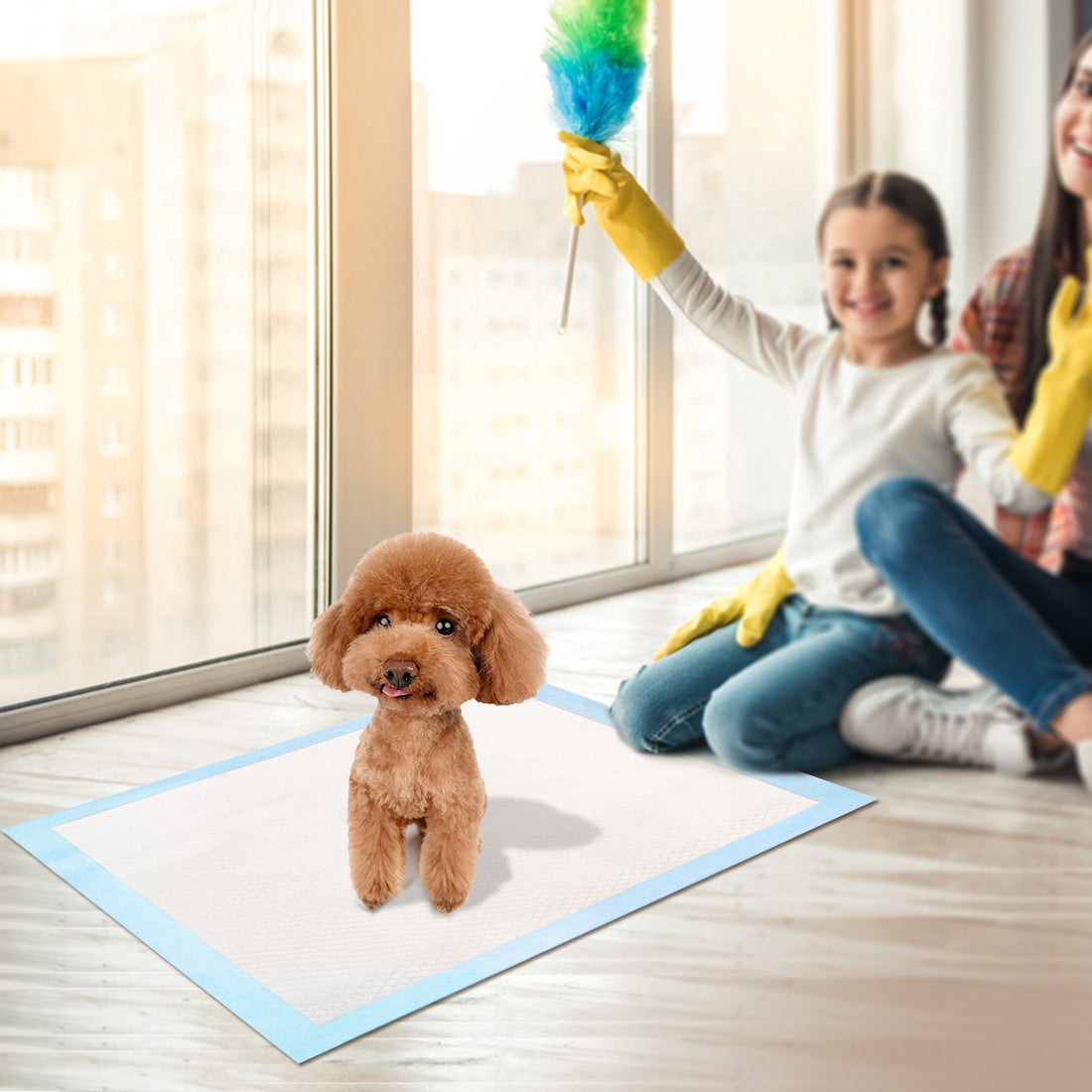 Puppy Training Pads 24 x 18 in – 50 Count, 5-Layer Super Absorbent Pee Pads – view 2