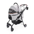 4-Wheel Foldable Pet Stroller – 360° Wheels, Detachable Carrier & Travel Bag for Small Dogs & Cats