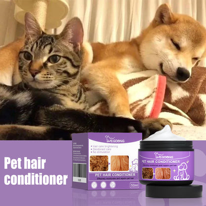 Pet Coat Conditioner for Dogs &amp; Cats – 50 ml Detangling Rinse-Out Conditioner, Scented