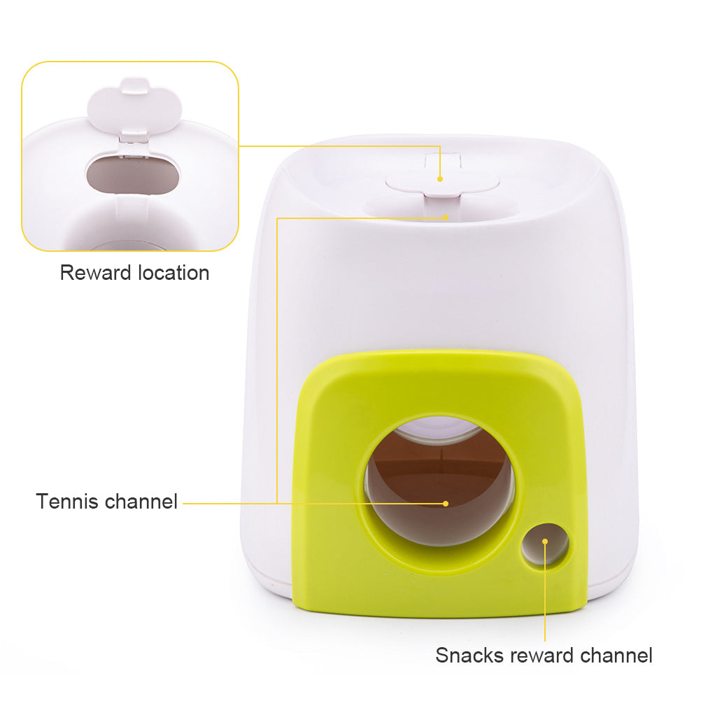 Tennis Ball Treat Reward Machine – Interactive Dog Toy That Releases Food When the Ball Is Dropped In – view 3