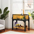 Wooden Tortoise House with Two Rooms, Basking Area, Clear Panels & Storage Shelf – view 7