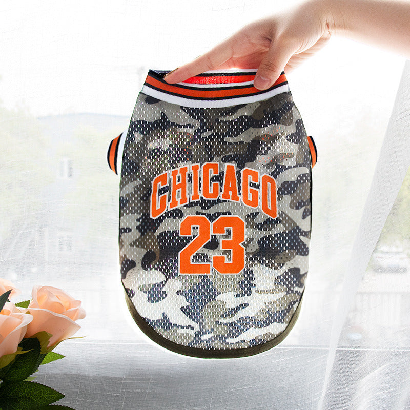 Mesh Basketball Jersey Vest for Dogs, No. 23 Summer Tank in Sizes XS–5XL – view 10