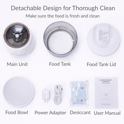 Wi-Fi Automatic Cat Feeder – 3.5 L Timed Dry Food Dispenser, Up to 10 Meals a Day – view 10