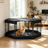 8-Panel Octagon Dog Playpen with Top Cover & Floor Mat – 24 in High – view 7
