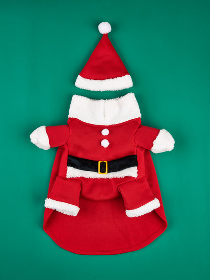 Red Christmas Dog Costume – Festive Holiday Outfit for Small Dogs – view 4