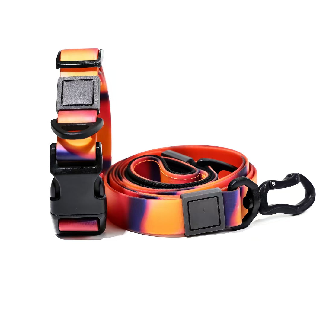 Waterproof PVC Coated Dog Leash Set – Bright Heat-Transfer Print, Easy Clean, 15, 20 &amp; 25 mm, 4 Colors – view 8