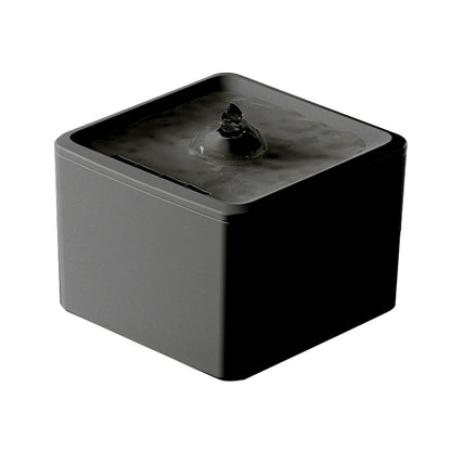 Square Pet Water Dispenser – Simple Water Station for Cats &amp; Dogs, White or Black – view 2