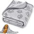 Soft Gray Dog Blanket, 41 x 30 Inch – Pet Throw for Medium Dogs & Cats