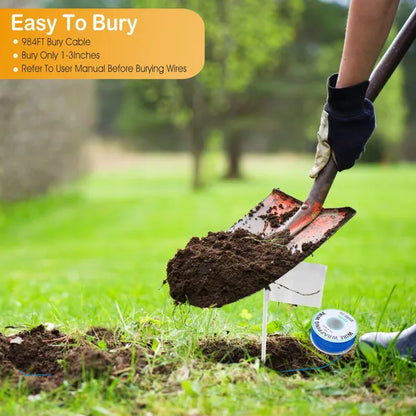 Electric Dog Fence System – In-Ground Boundary with 2 Receiver Collars, Beep &amp; Static Modes, Up to 1.2 Acres – view 3