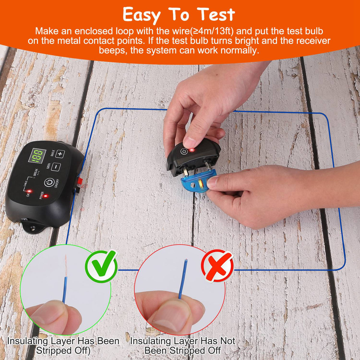 In-Ground Dog Fence System – 0.75 Acre, 100 Adjustable Levels, IPX7 Rechargeable Collar – view 6