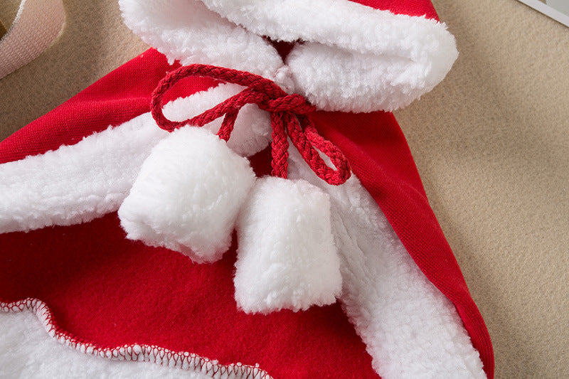 Christmas Pet Cloak – Red Riding Hood &amp; Reindeer Cape – view 6